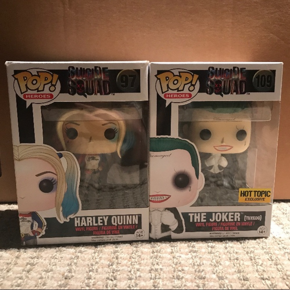 Pop funko! Harley Quinn and Joker